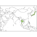 タイ王国　地図