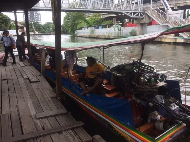プラカノン運河ボート 乗車