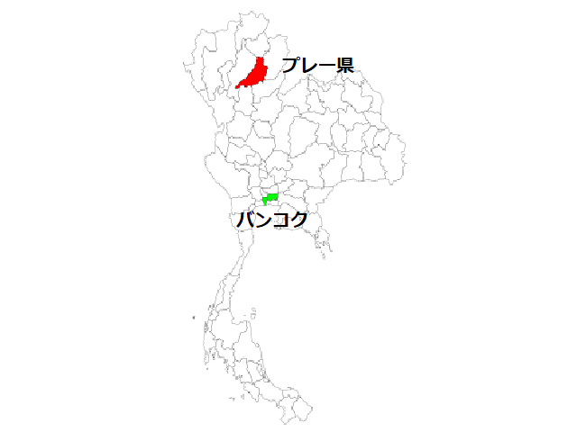 プレー県の地図