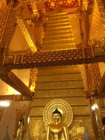 ウボンラチャタニー ワットプラタートノーンブア　黄金の仏塔