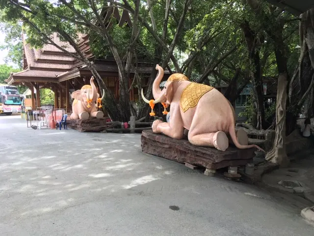 ノンタブリー ワットタキアン　入口の象