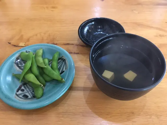 陽気（yoki） 枝豆とお吸い物