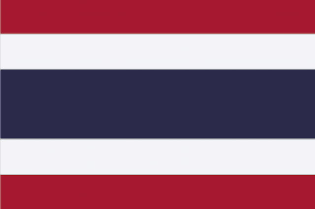 タイ国旗（正式な色）